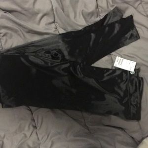 High wasted shiny pants - H&M